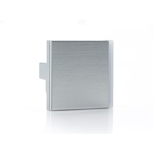KNX Switch 4 Channels + Thermostat 55X55Mm - Brushed Aluminium – Eelectron