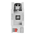 KNX USB data interface, rail mounting device, 2 rail units