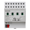 KNX control unit 1 – 10 V, 4-gang, 16 A / 200 µF, rail mounting device, 4 rail units