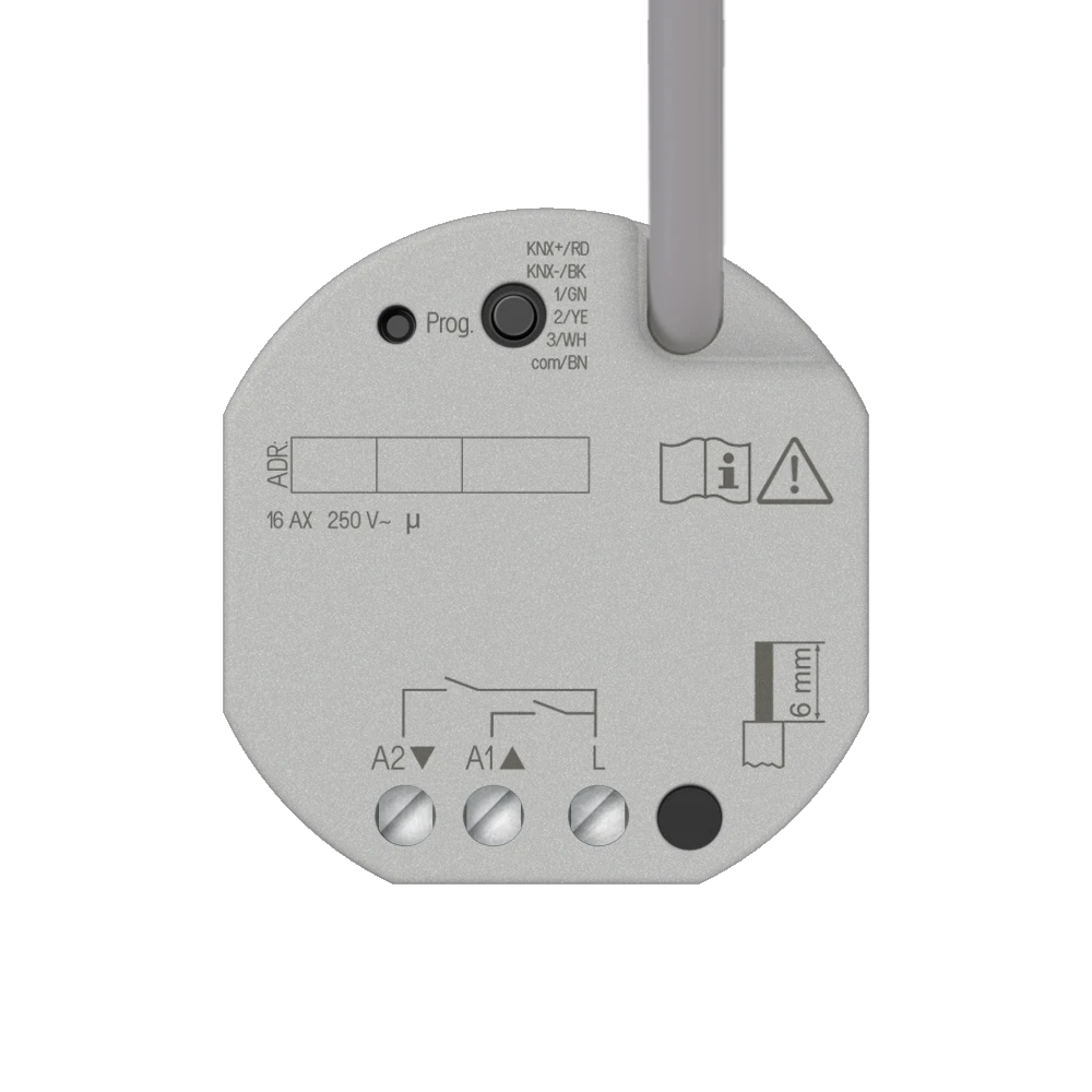 KNX switch / blinds actuator, 2/1-gang, max. 16 A (140 µF), flush-mounted, Secure