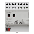 KNX switch actuator, 2-gang, 10 A / 140 µF, rail mounting device, 4 rail units