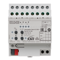 KNX blinds actuator, 2-gang AC 110-230 V, 1-gang DC 12-48 V, rail mounting device, 4 rail units