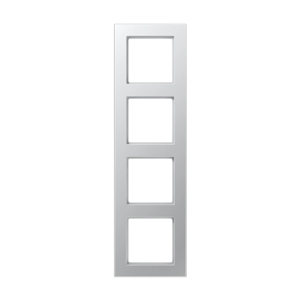 JUNG A 550 frame, 4-gang, aluminium