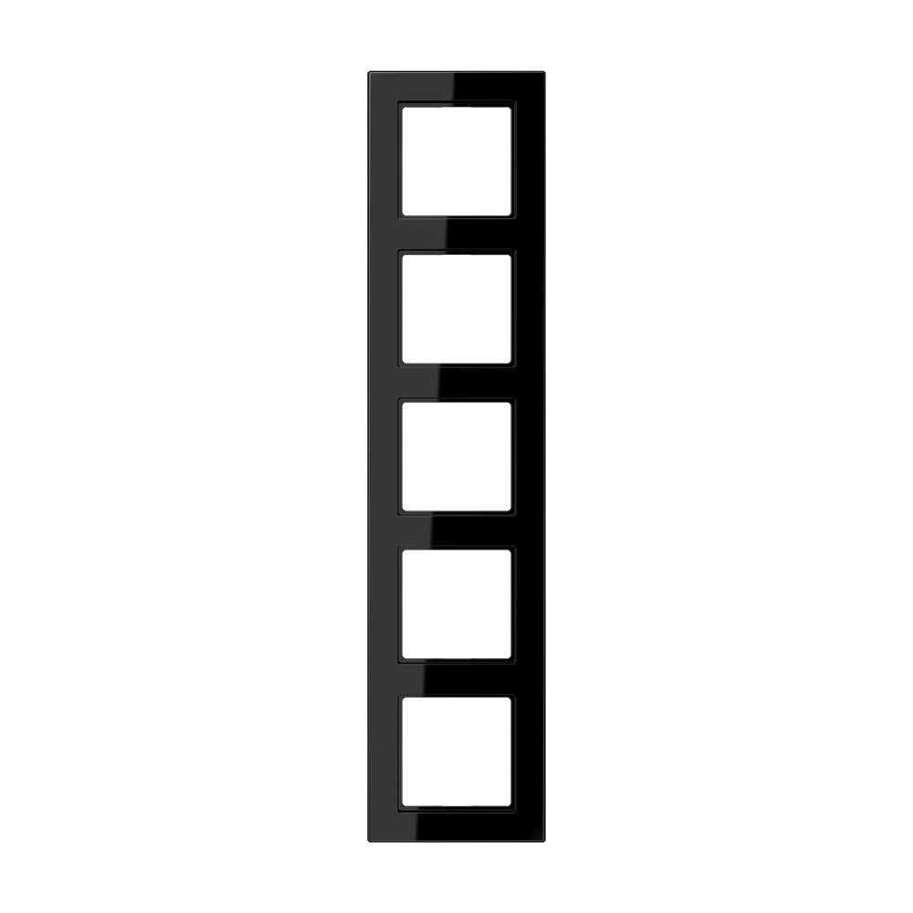 JUNG A 550 frame, 5-gang, black