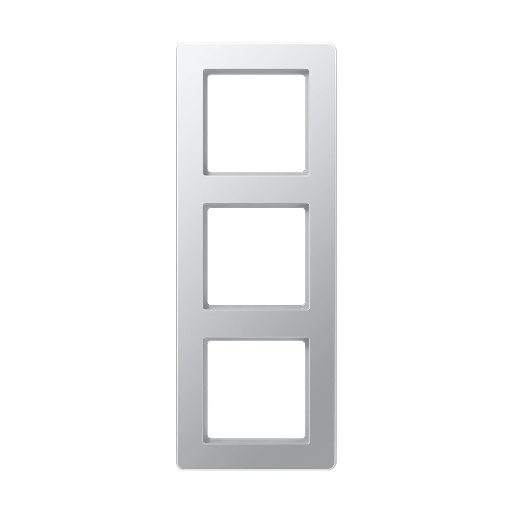 JUNG A FLOW frame, 3-gang, aluminium