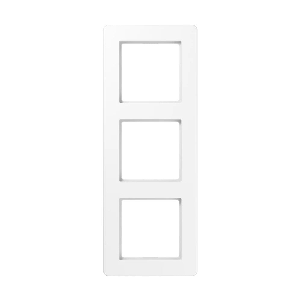 JUNG A FLOW frame, 3-gang, white