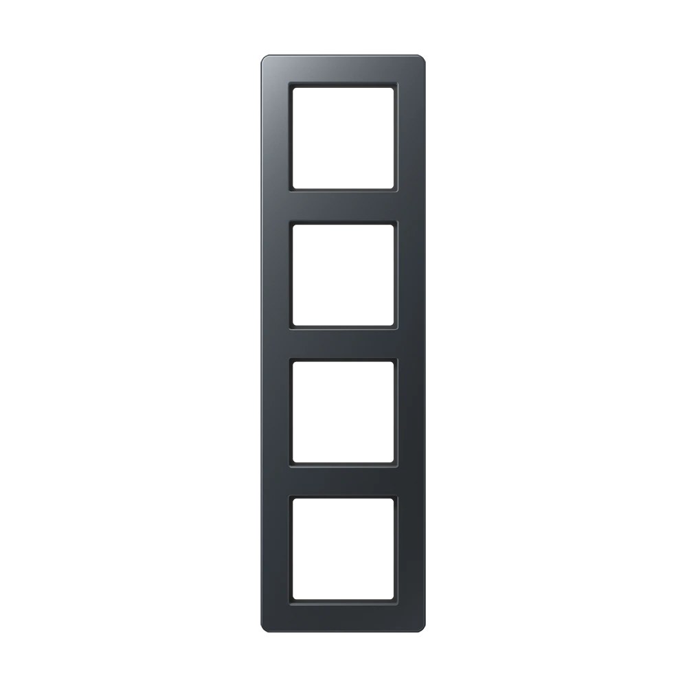 JUNG A FLOW frame, 4-gang, matt anthracite