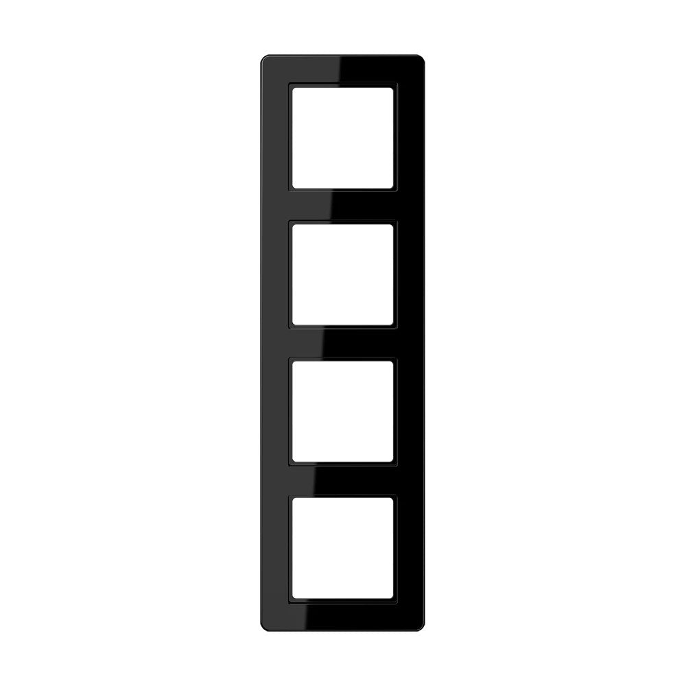 JUNG A FLOW frame, 4-gang, black