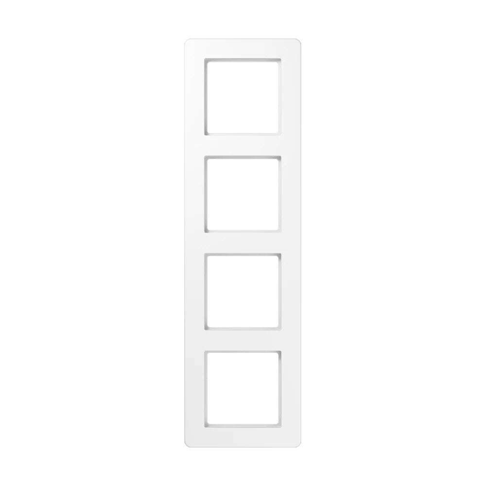 JUNG A FLOW frame, 4-gang, white
