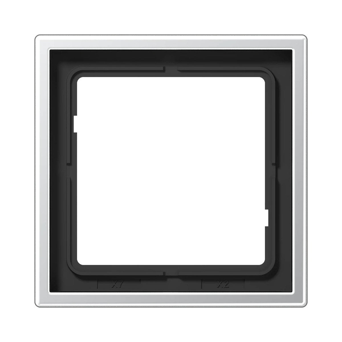 JUNG LS 990 metal frame, 1-gang, aluminium