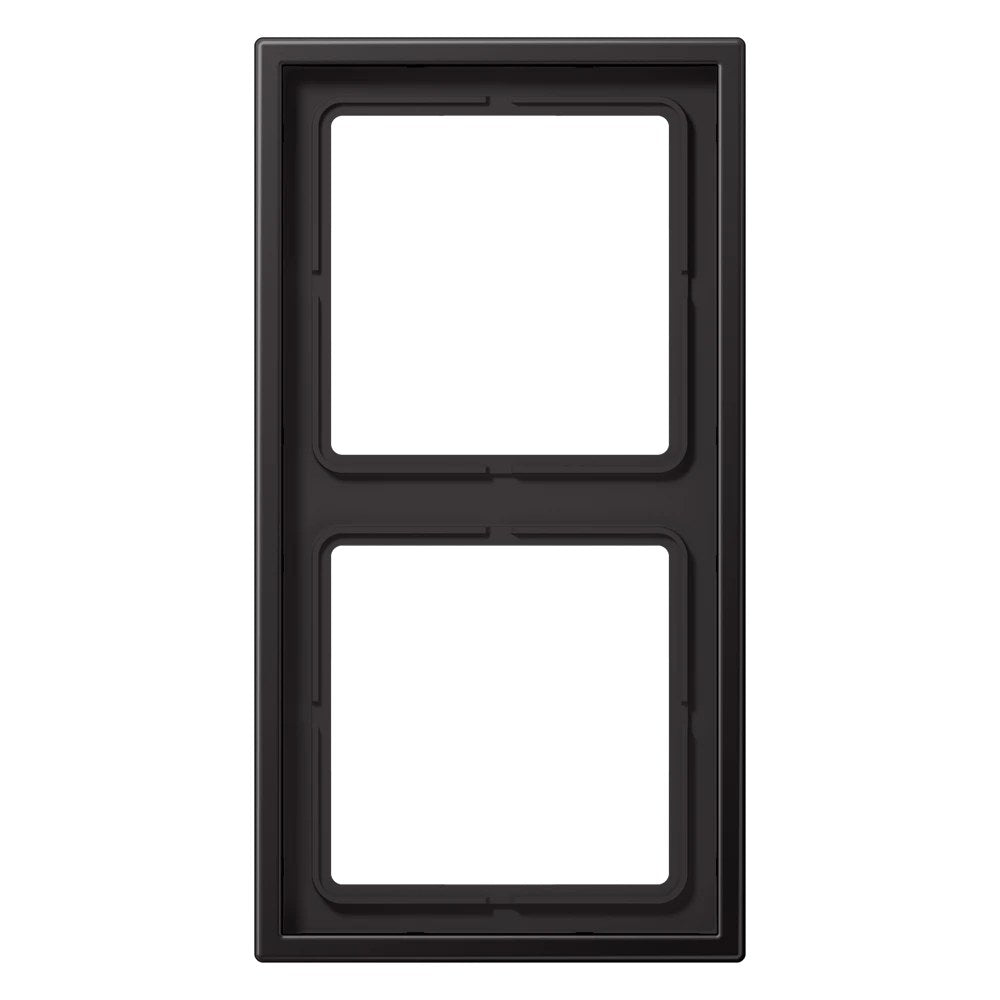 JUNG LS 990 metal frame, 2-gang, dark