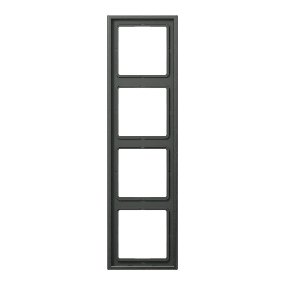 JUNG LS 990 metal frame, 4-gang, anthracite