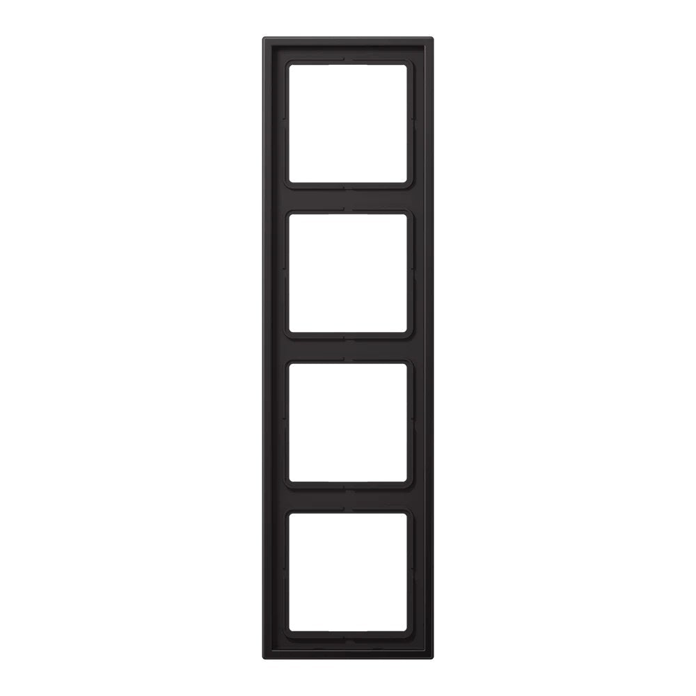 JUNG LS 990 metal frame, 4-gang, dark