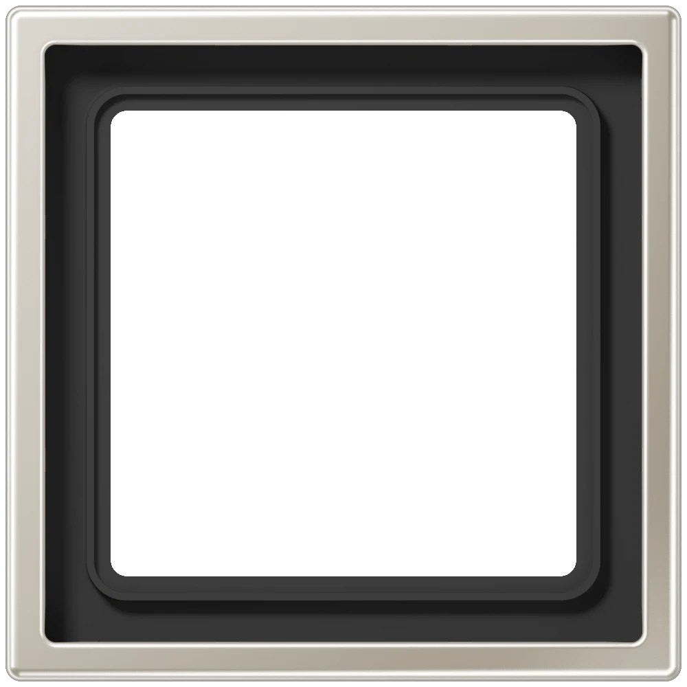 JUNG LS 990 metal frame, 1-gang, stainless steel