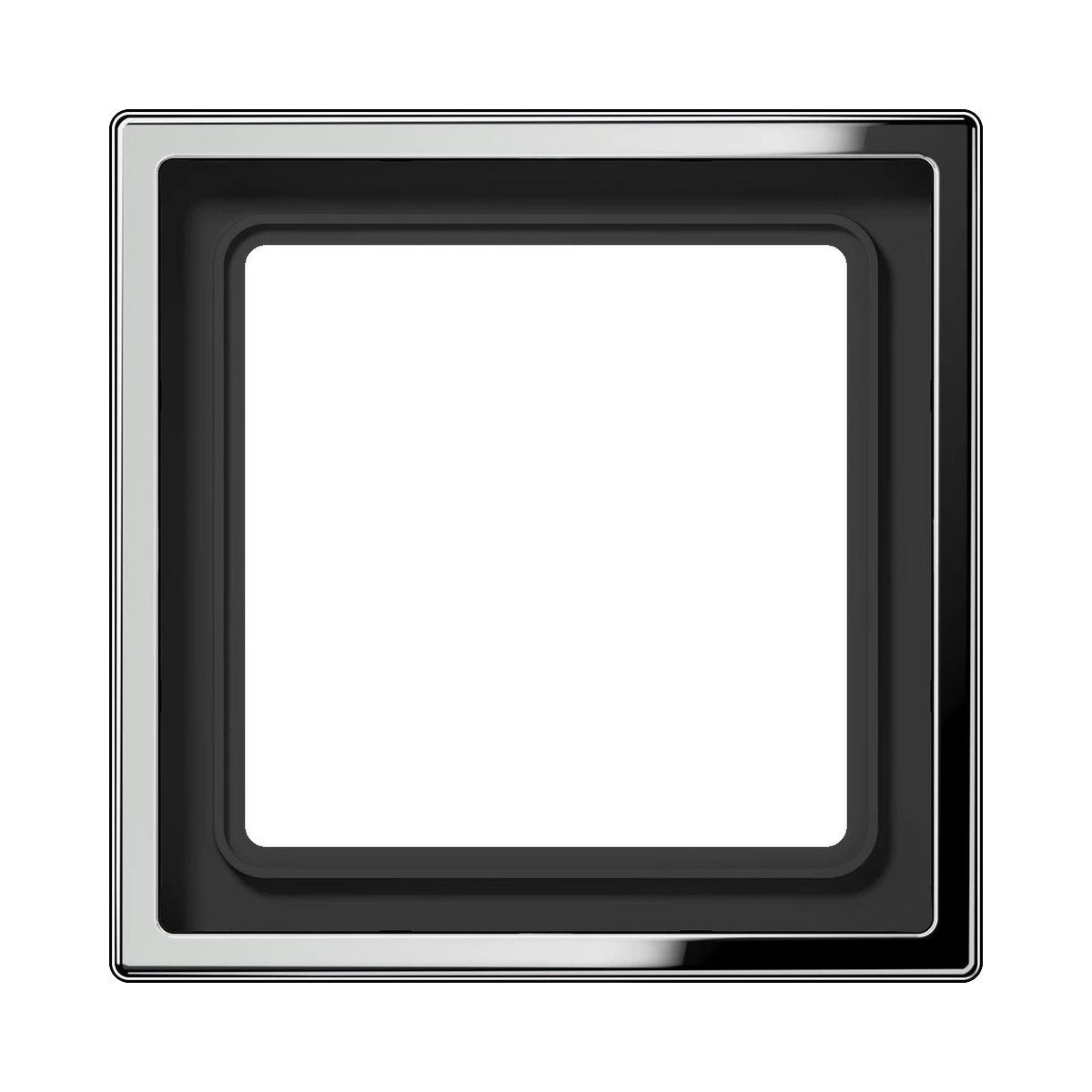 JUNG LS 990 metal frame, 1-gang, chrome