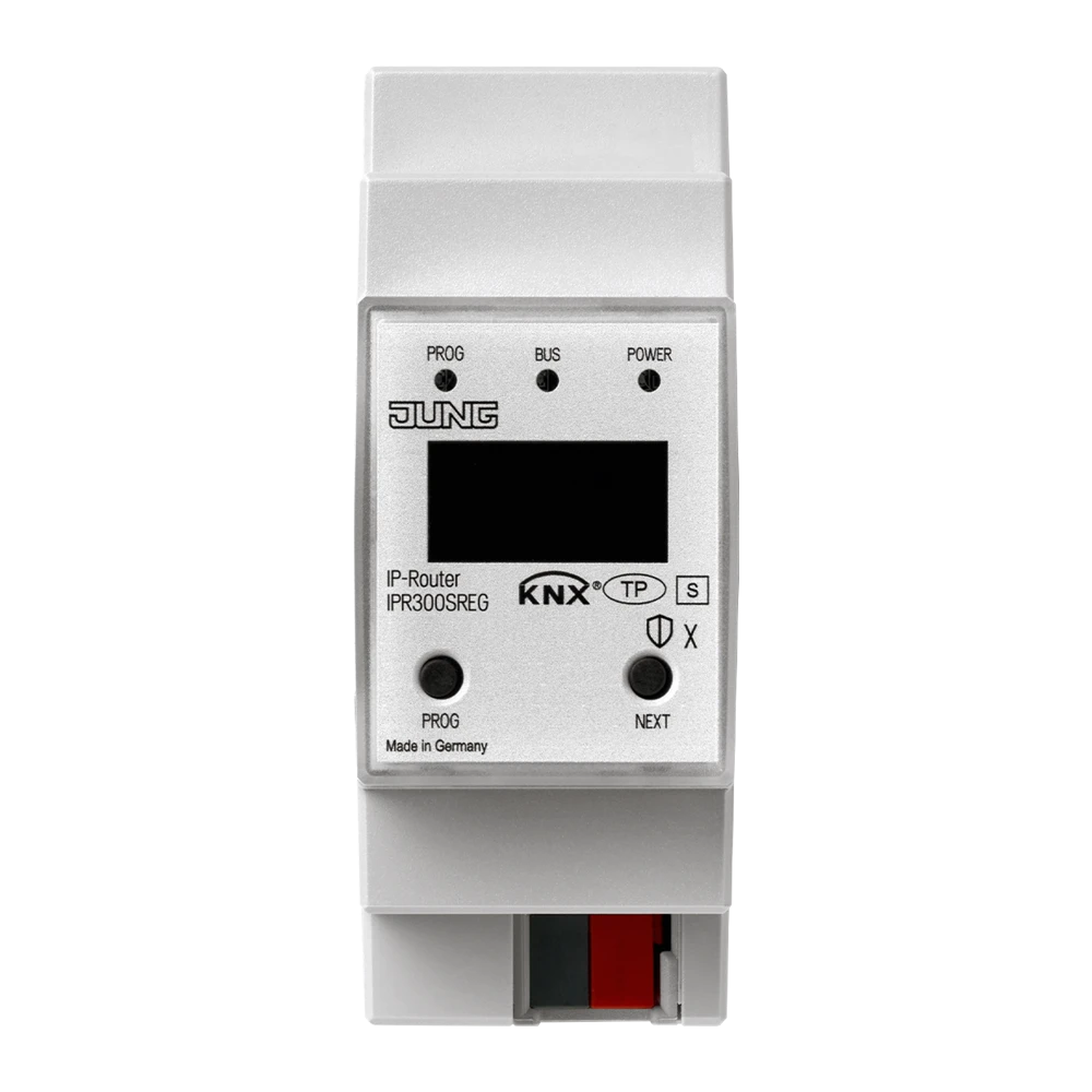 KNX IP router, rail mounting device, 2 rail units