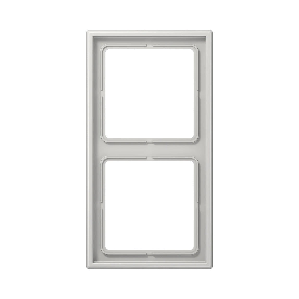 JUNG LS 990 frame, 2-gang, light grey