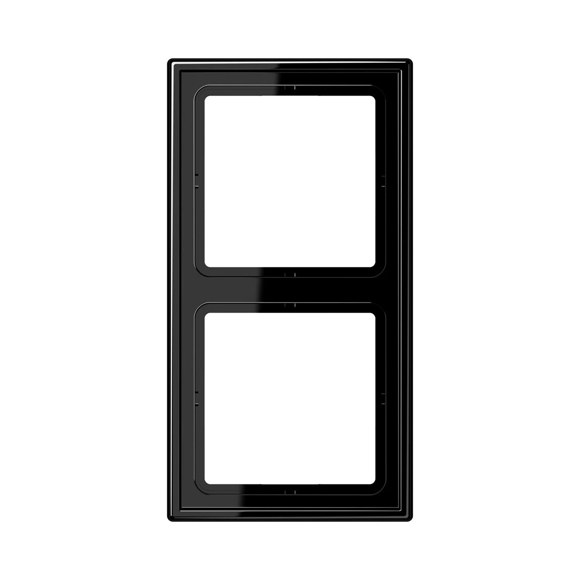 JUNG LS 990 frame, 2-gang, black