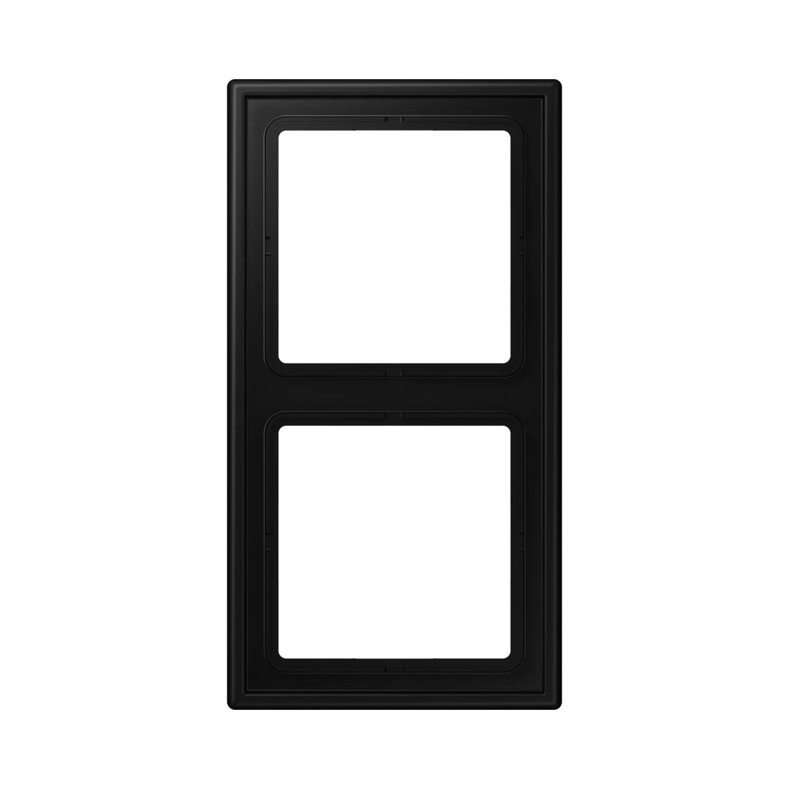 JUNG LS 990 frame, 2-gang, matt graphite black