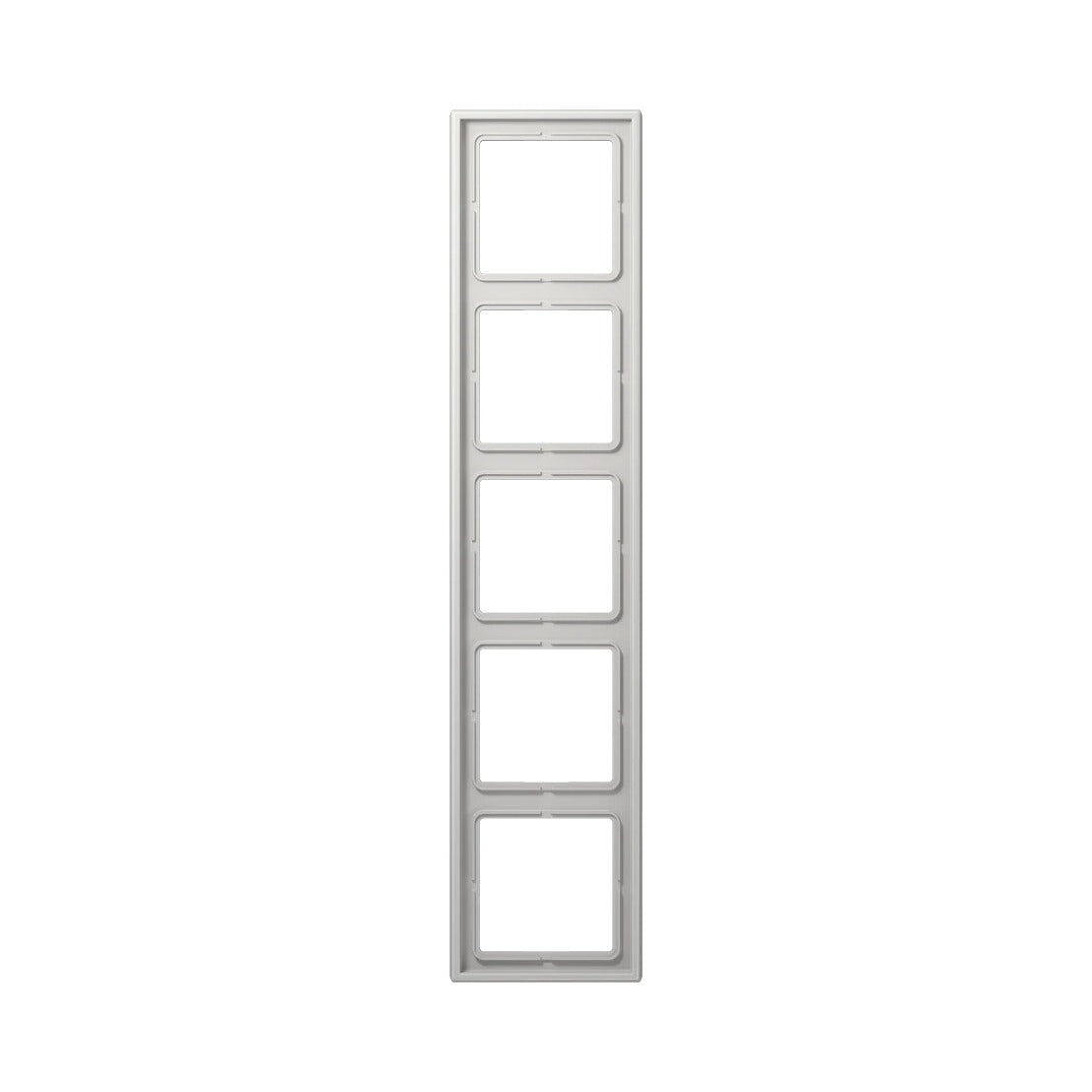 JUNG LS 990 frame, 5-gang, light grey