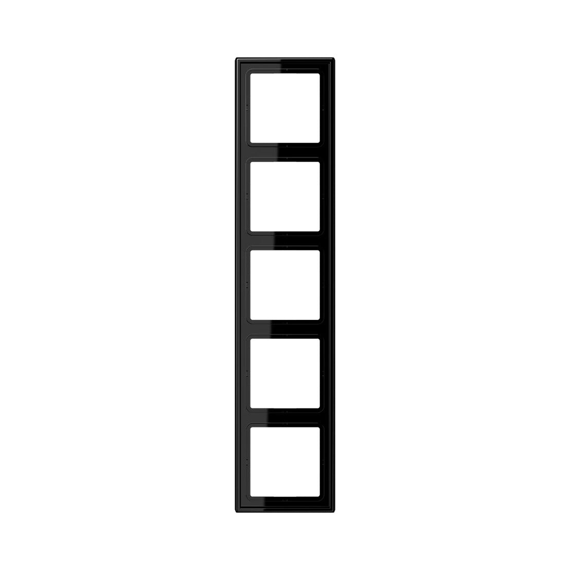 JUNG LS 990 frame, 5-gang, black