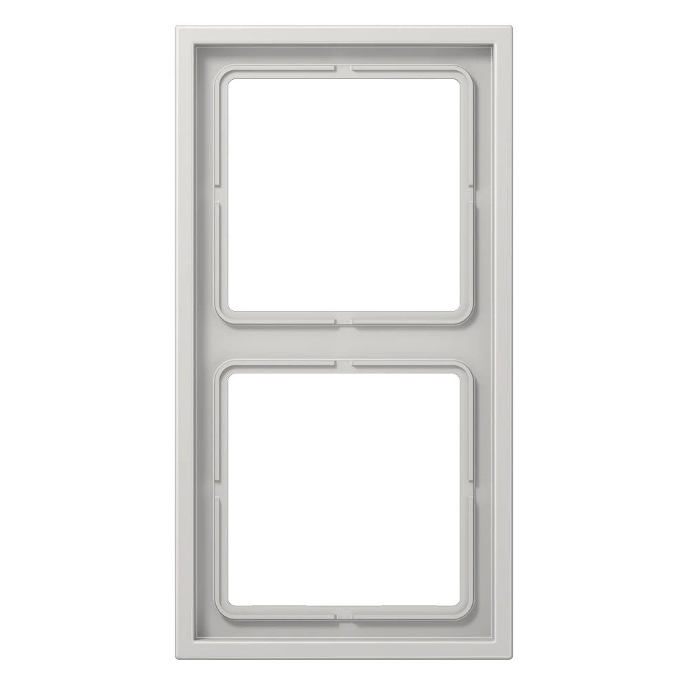 JUNG LS ZERO frame, 2-gang, light grey