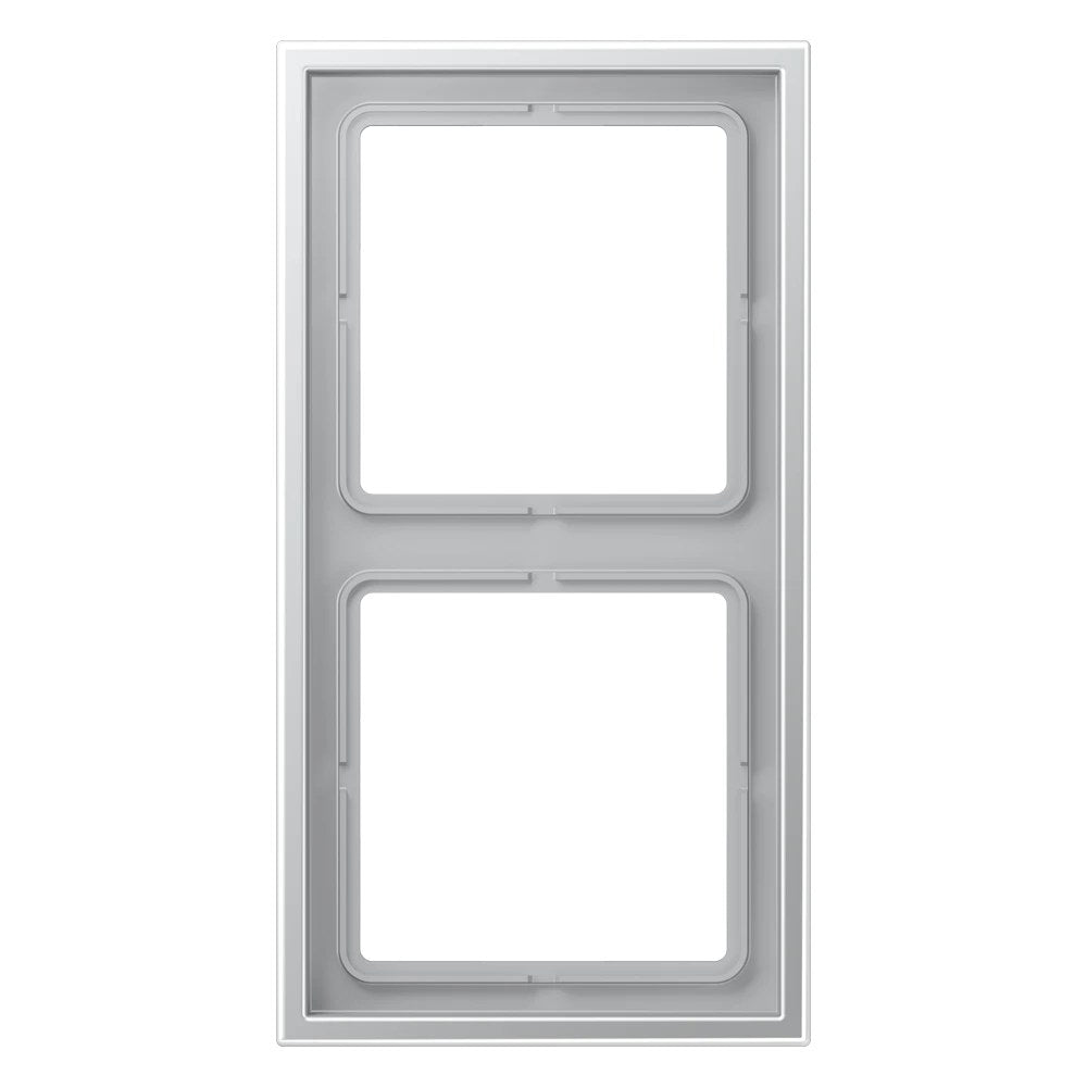 JUNG LS ZERO frame, 2-gang, aluminium