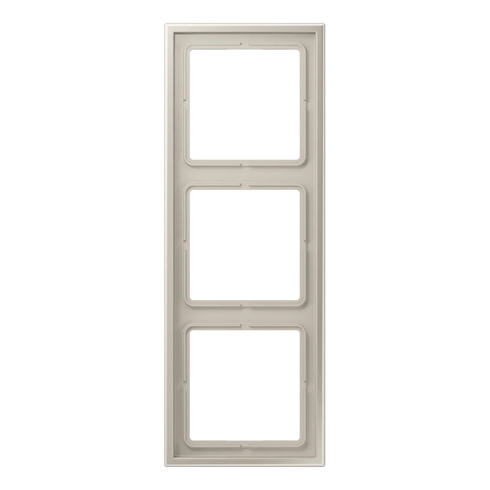 JUNG LS ZERO frame, 3-gang, stainless steel