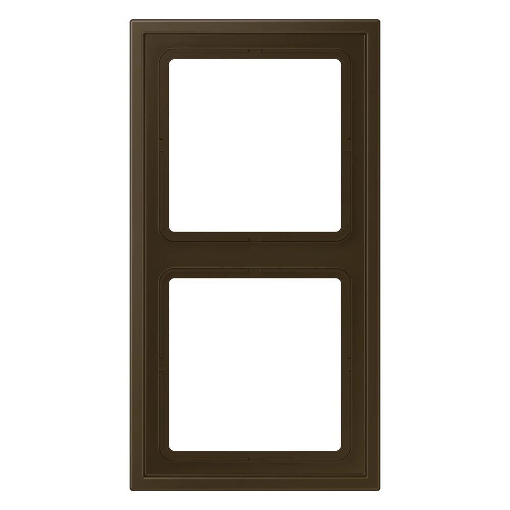 JUNG LS ZERO frame, 2-gang, antique brass