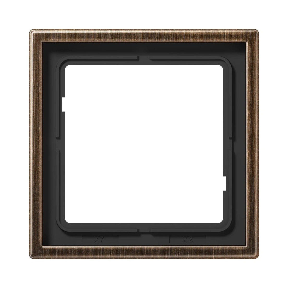 JUNG LS 990 metal frame, 1-gang, antique brass