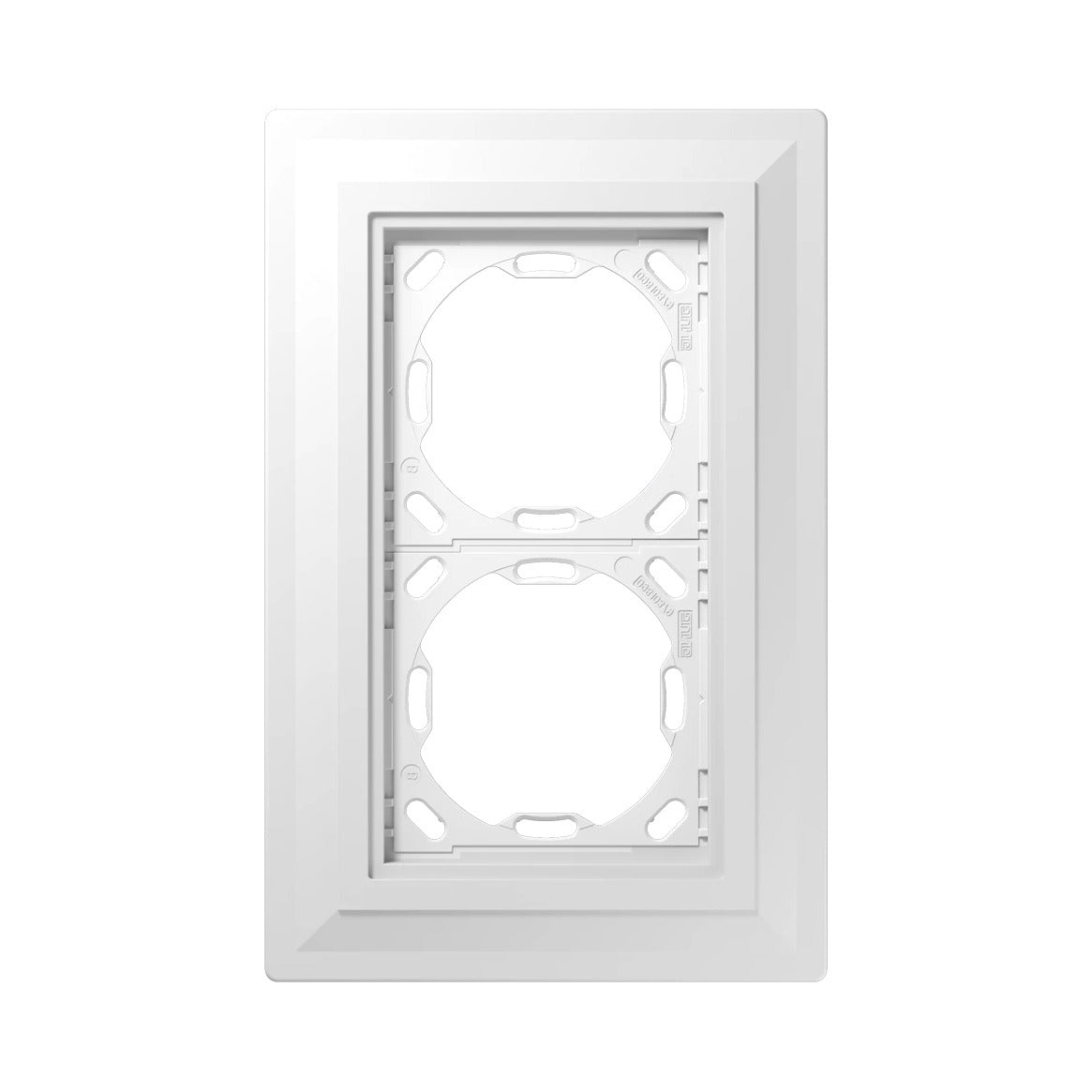 JUNG PA 98.. plastering frame for LS ZERO, 2-gang, flush with wall