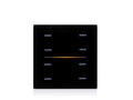 Finished look with a 9025 glass front, black (glass sold separately)