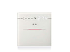 Finished look with a 9025 thermostat glass front, white (glass sold separately)