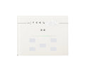 Custom Single Glass - Hotel Display - Line Series - 3 Modules - White – Eelectron