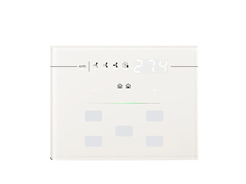 Custom Single Glass - Hotel Display - Line Series - 3 Modules - White – Eelectron