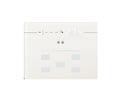 Custom Single Glass - Residential Display - Line Series - 3 Modules - White – Eelectron