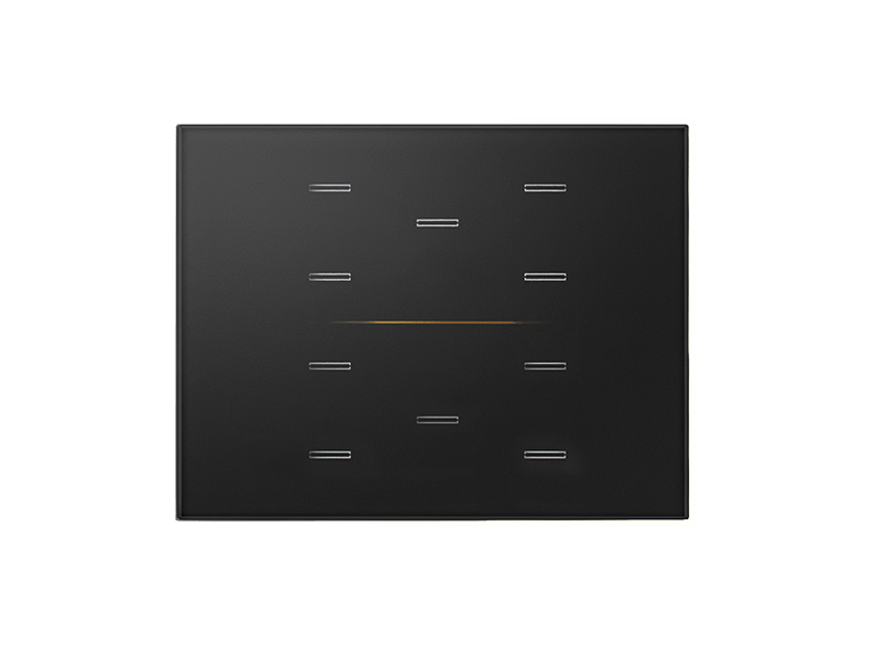 Single Glass - 10 Ch. - 3 Modules - Line Series - RGB - Matte Black – Eelectron