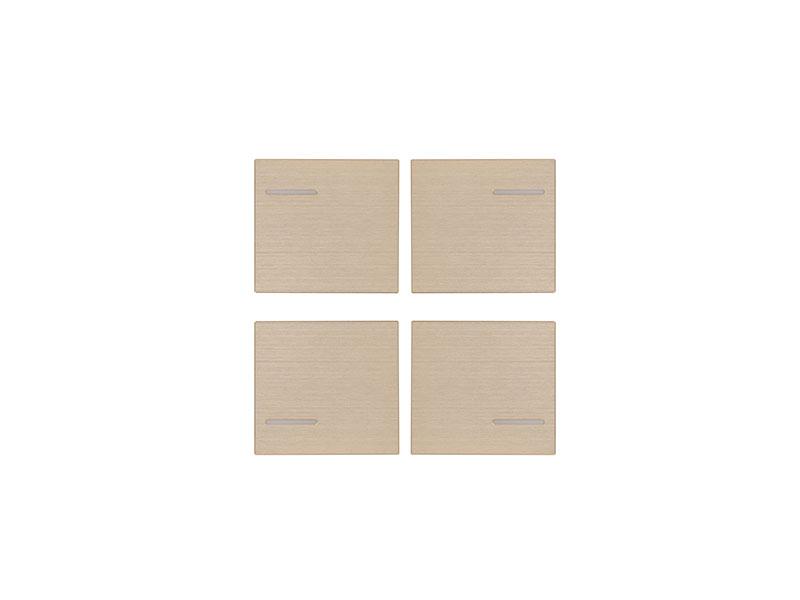 Kit 4 Buttons Metal Champagne – Eelectron