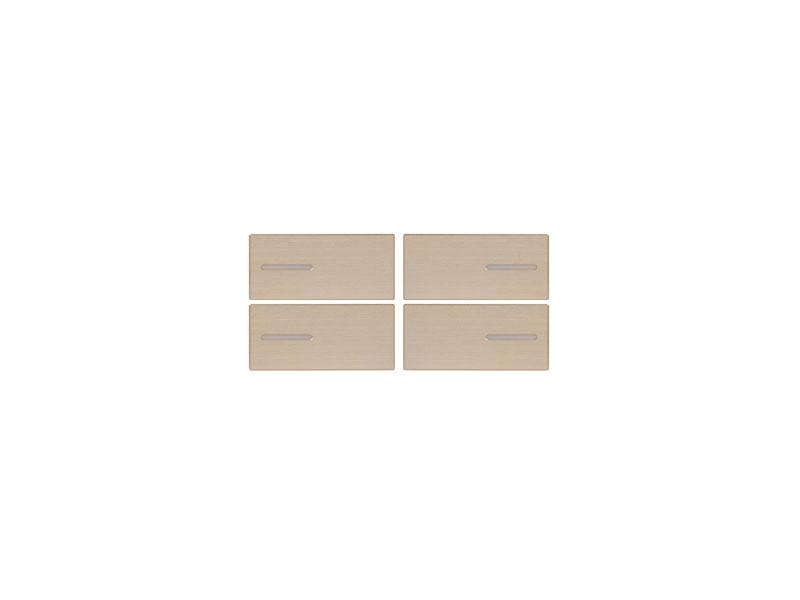 Kit 4 Buttons Thermostat/Humidistat Metal Champagne – Eelectron