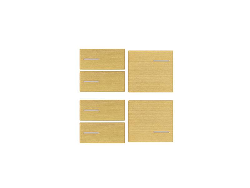 Kit 4 Left + 2 Right Buttons Metal Gold – Eelectron