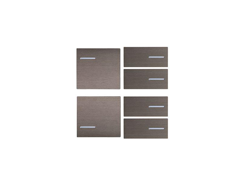 Kit 2 Left + 4 Right Buttons Metal Bronze – Eelectron