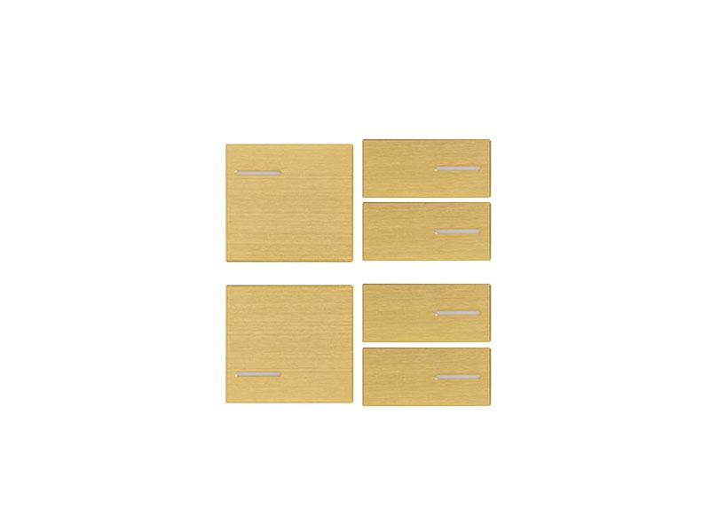 Kit 2 Left + 4 Right Buttons Metal Gold – Eelectron