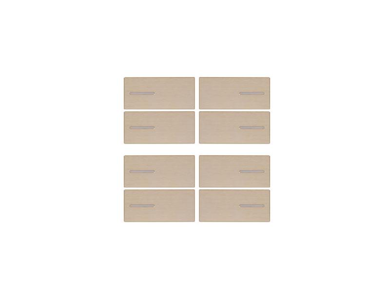 Kit 8 Buttons Metal Champagne – Eelectron