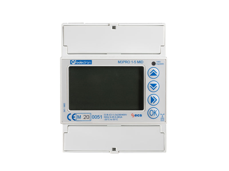 Energy Meter Threephase With Ext. Ta 1-5A - Mid – Eelectron