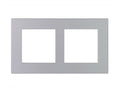 Cover Frame Double 2X55 Metal Silver – Eelectron
