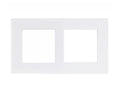 Cover Frame Double 2X55 Painted Plastic White – Eelectron