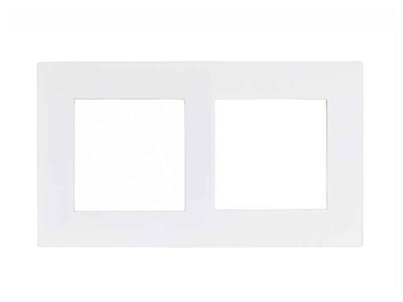 Cover Frame Double 2X55 Painted Plastic White – Eelectron