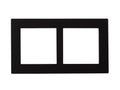 Cover Frame 2X60 Painted Plastic Black – Eelectron