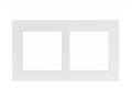 Cover Frame 2X60 Painted Plastic Helvetia White – Eelectron