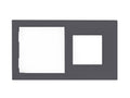 Cover Frame Double 71+45 Fenix Grey 0724 – Eelectron